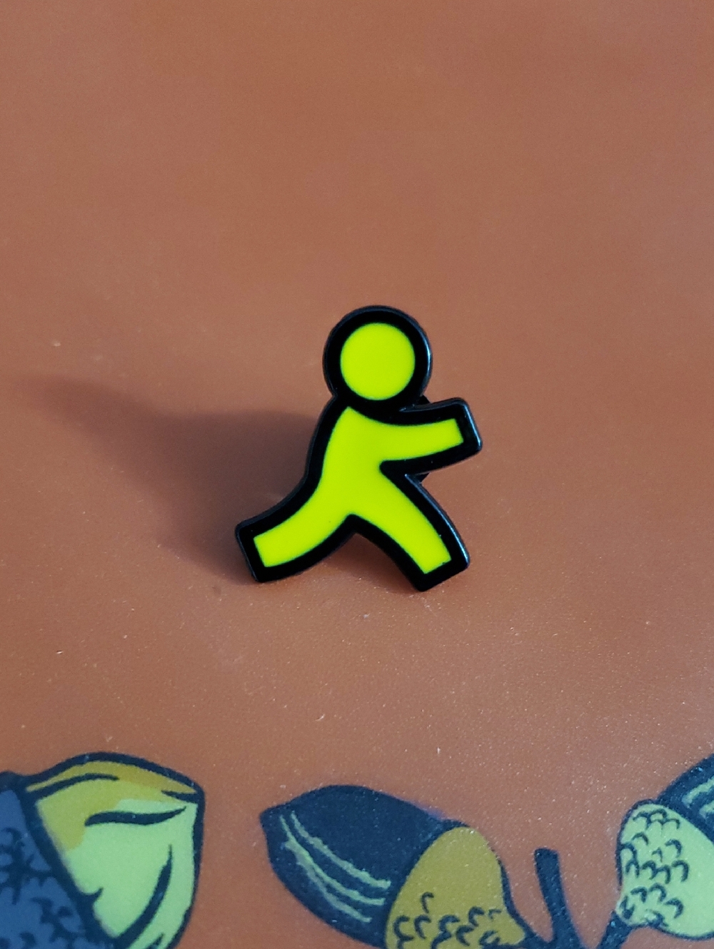 AOL Instant Messenger AIM Enamel Pin